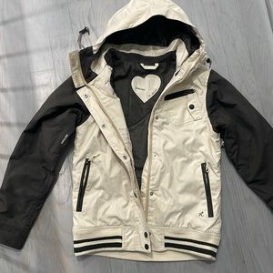 Holden White and Black Ski Jacket